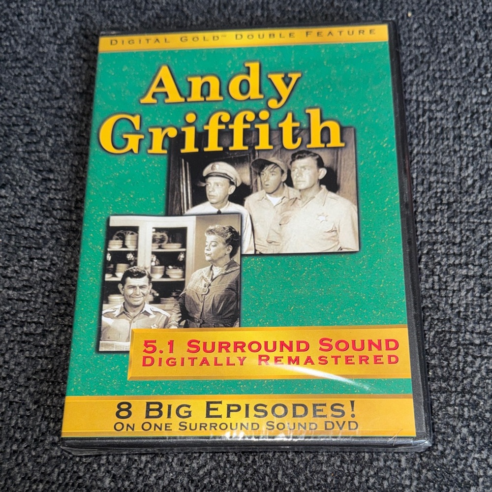 Andy Griffith DVD 2002 8 Episodes Gold Double Feature Sealed